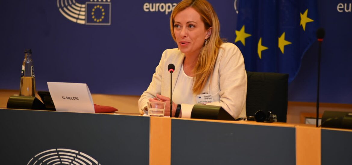 Giorgia Meloni UE