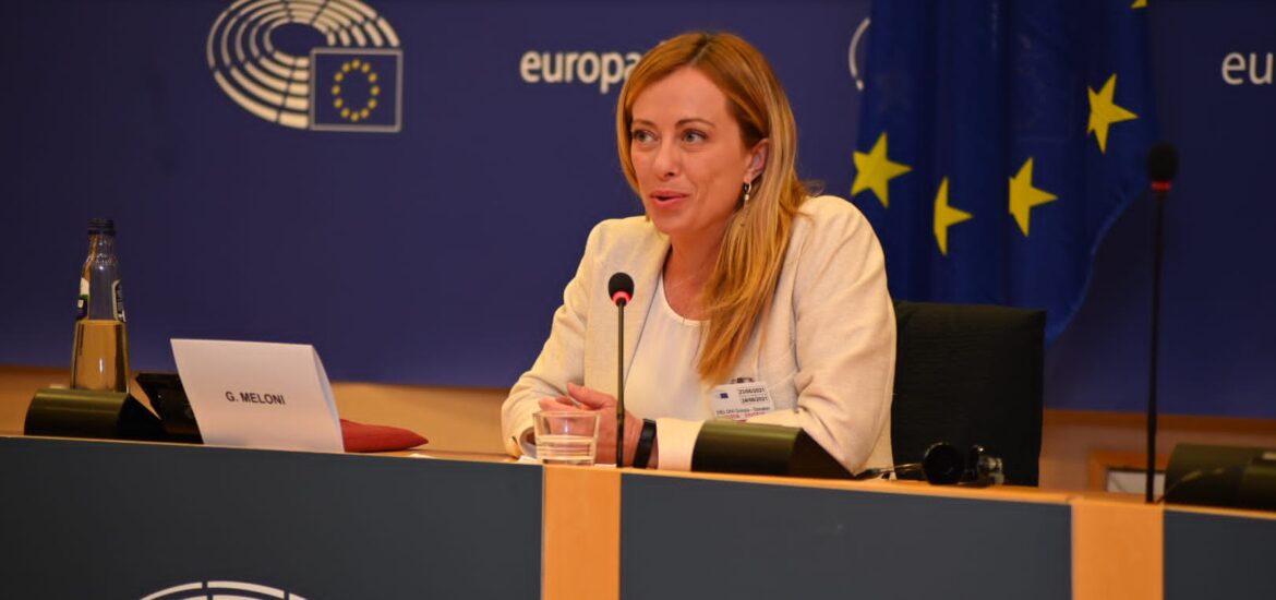 Giorgia Meloni UE